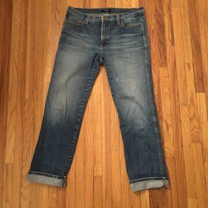 Karen Kane Denim Whisker Washed Straight Leg Jeans